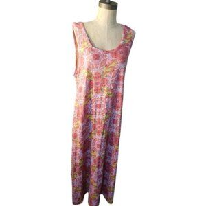 Soft Surroundings Size PL Petite Large Boho Scoop Neck Knit Dress